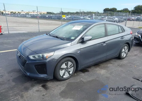 2019 Hyundai Ioniq Hybrid Blue z USA, uszkodzony, nr VIN KMHC65LC5KU180484